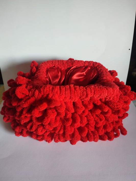 Puffy Handbag – Red