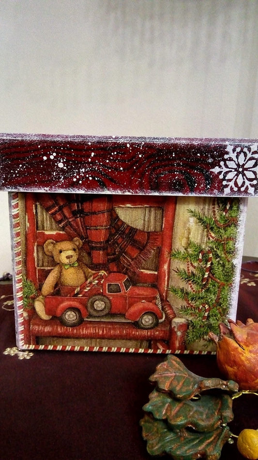 Christmas Decoupage Box