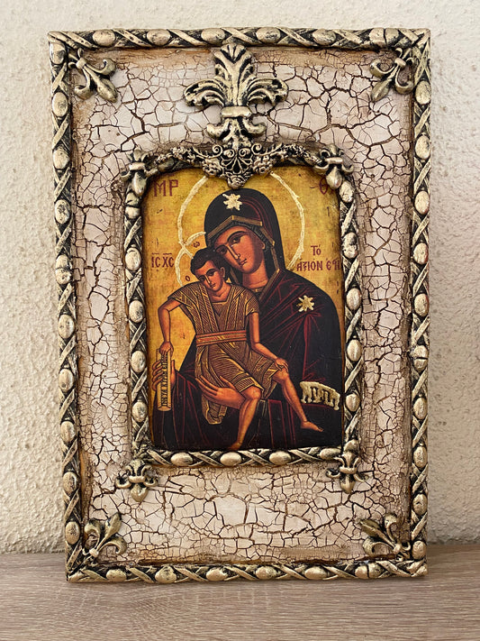 Handmade Icon of the Virgin Mary