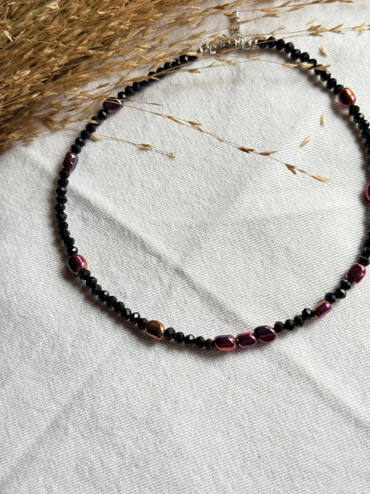 𓆩♡𓆪 Rainbow Hematite Necklace