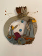 Handmade Clay Pomegranate with Boats
